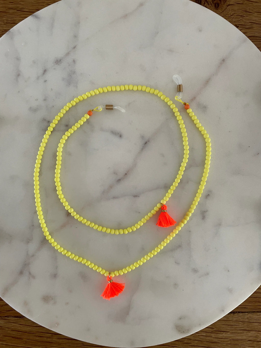 Brillenkette Zitronengelb