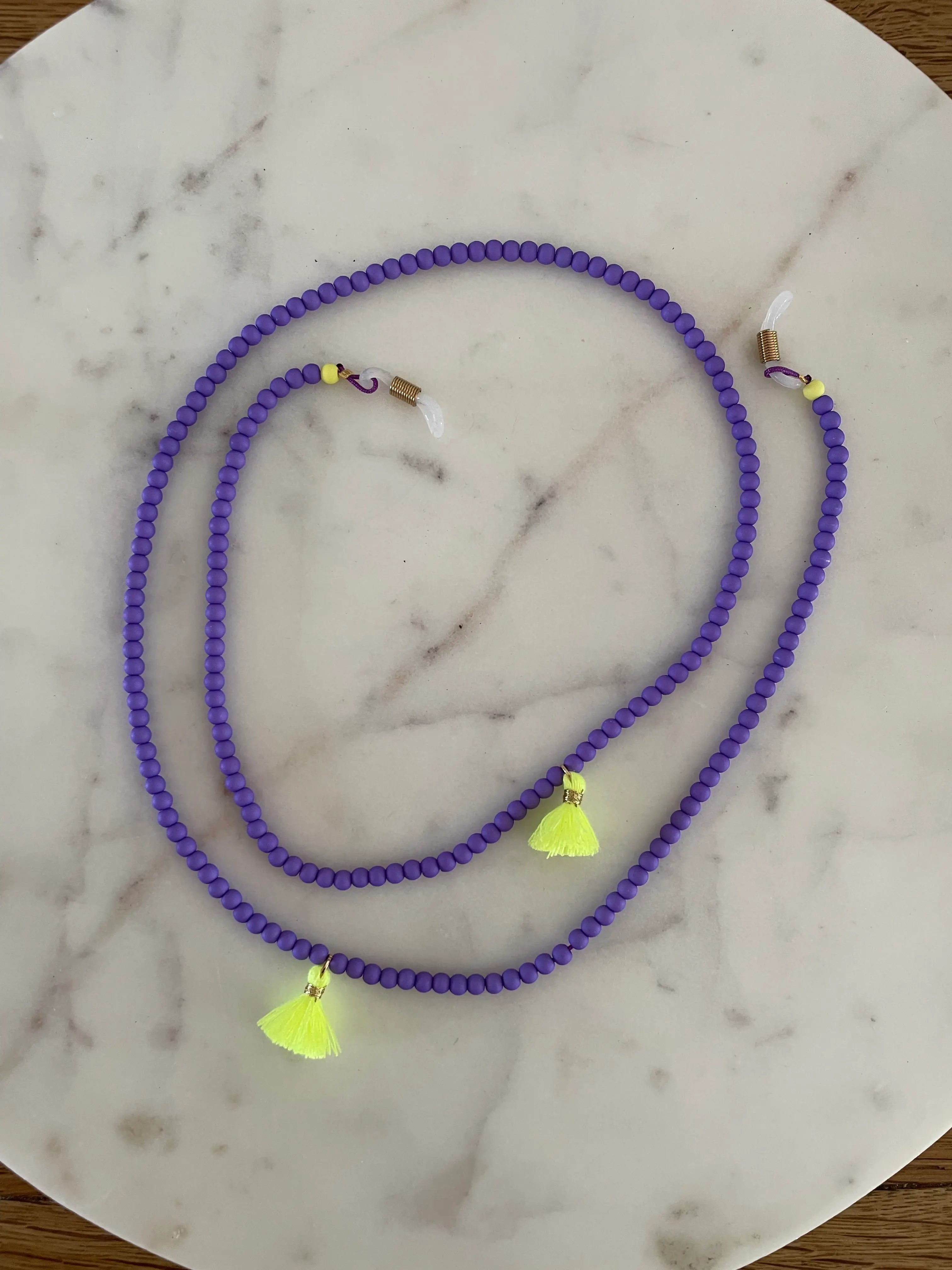 Brillenkette Lila