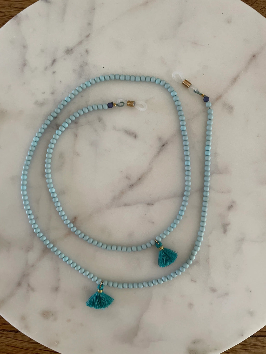 Brillenkette Himmelblau