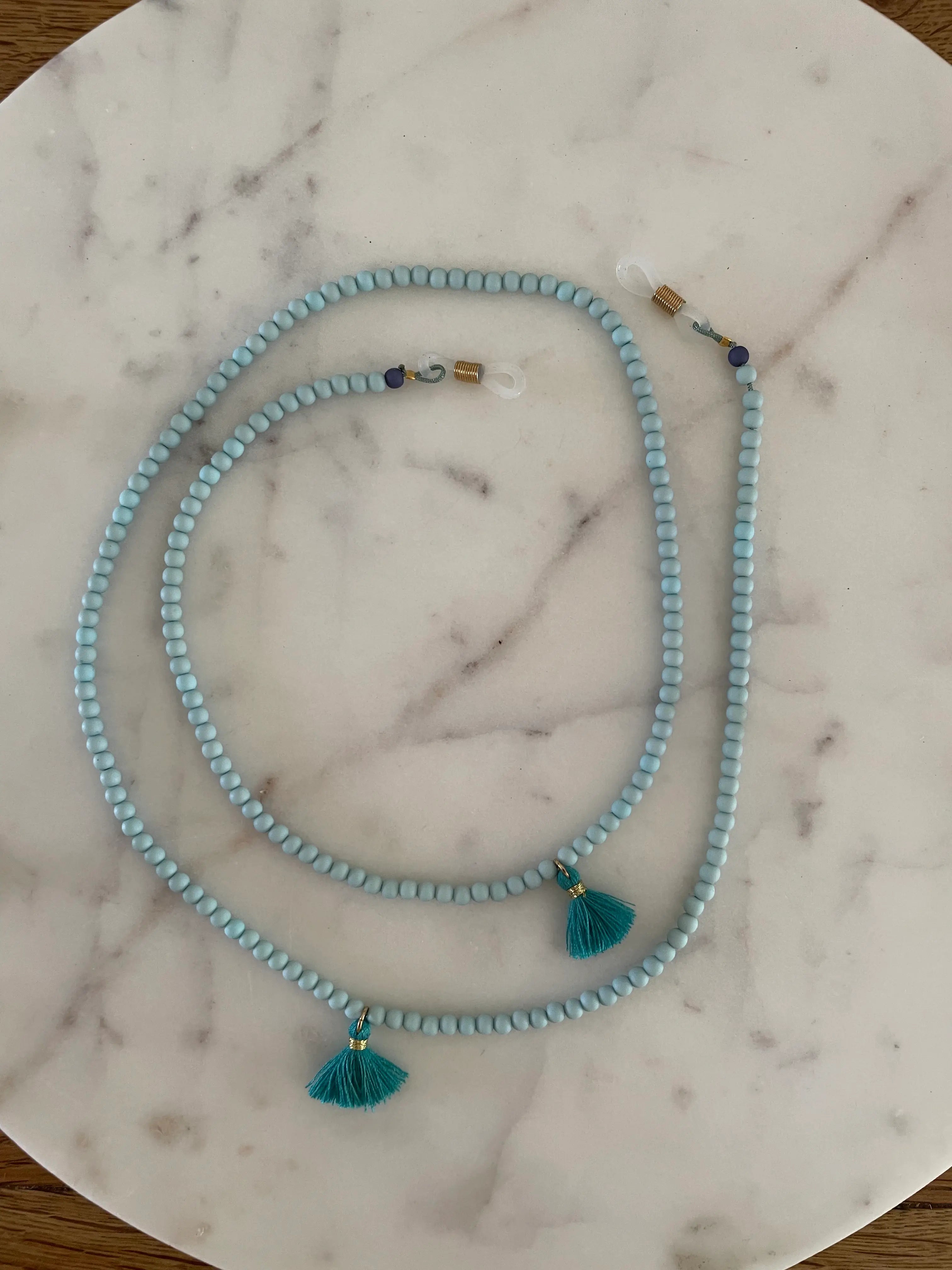 Brillenkette Himmelblau