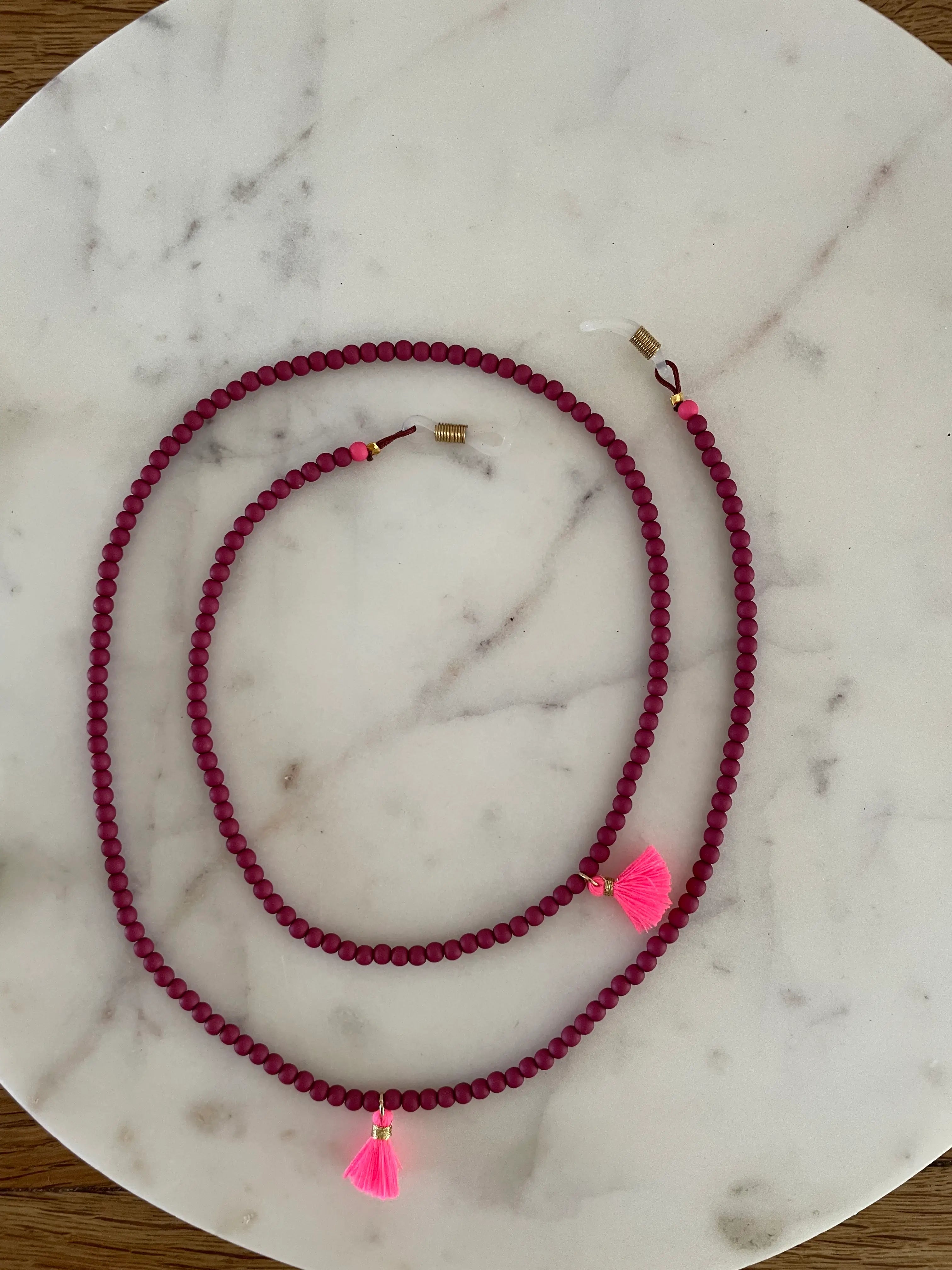 Brillenkette Beerenrot
