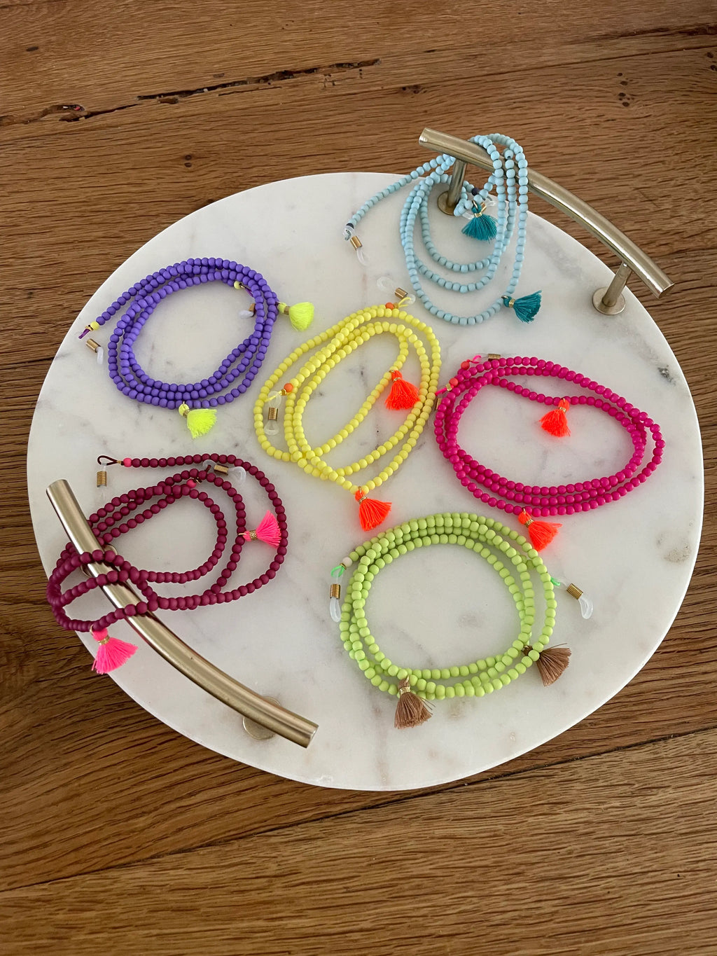 Brillenkette Limette