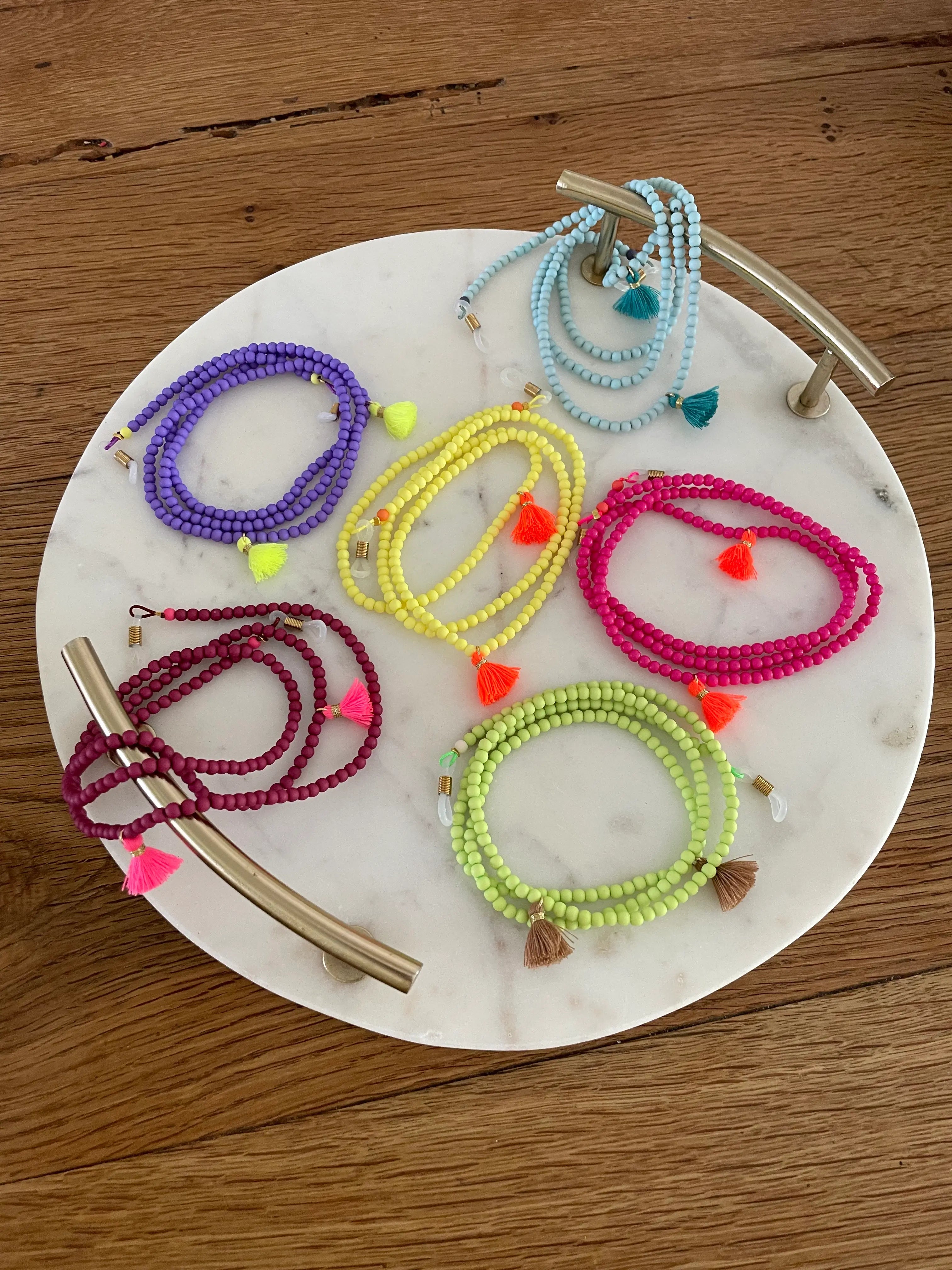 Brillenkette Limette