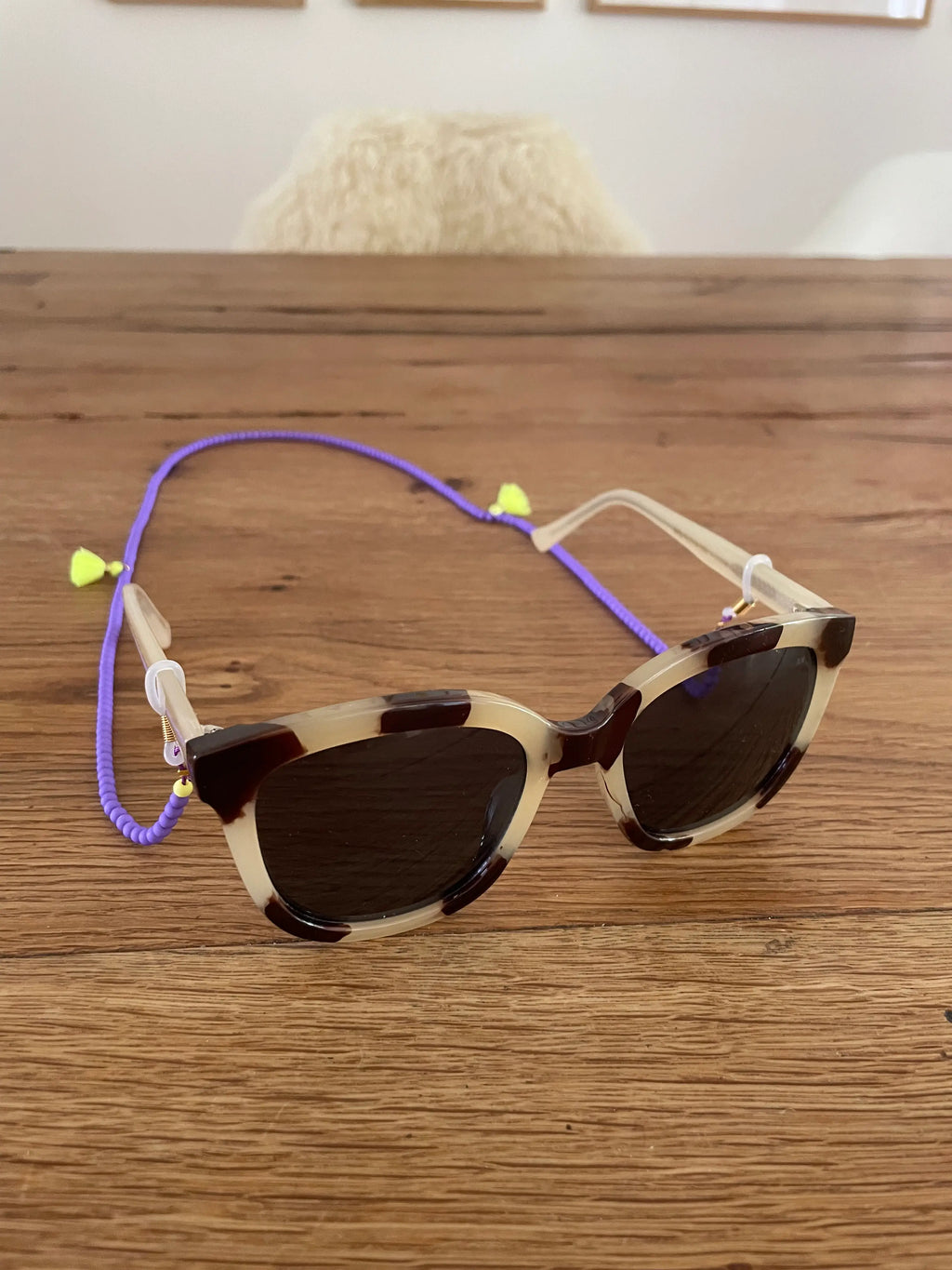 Brillenkette Lila