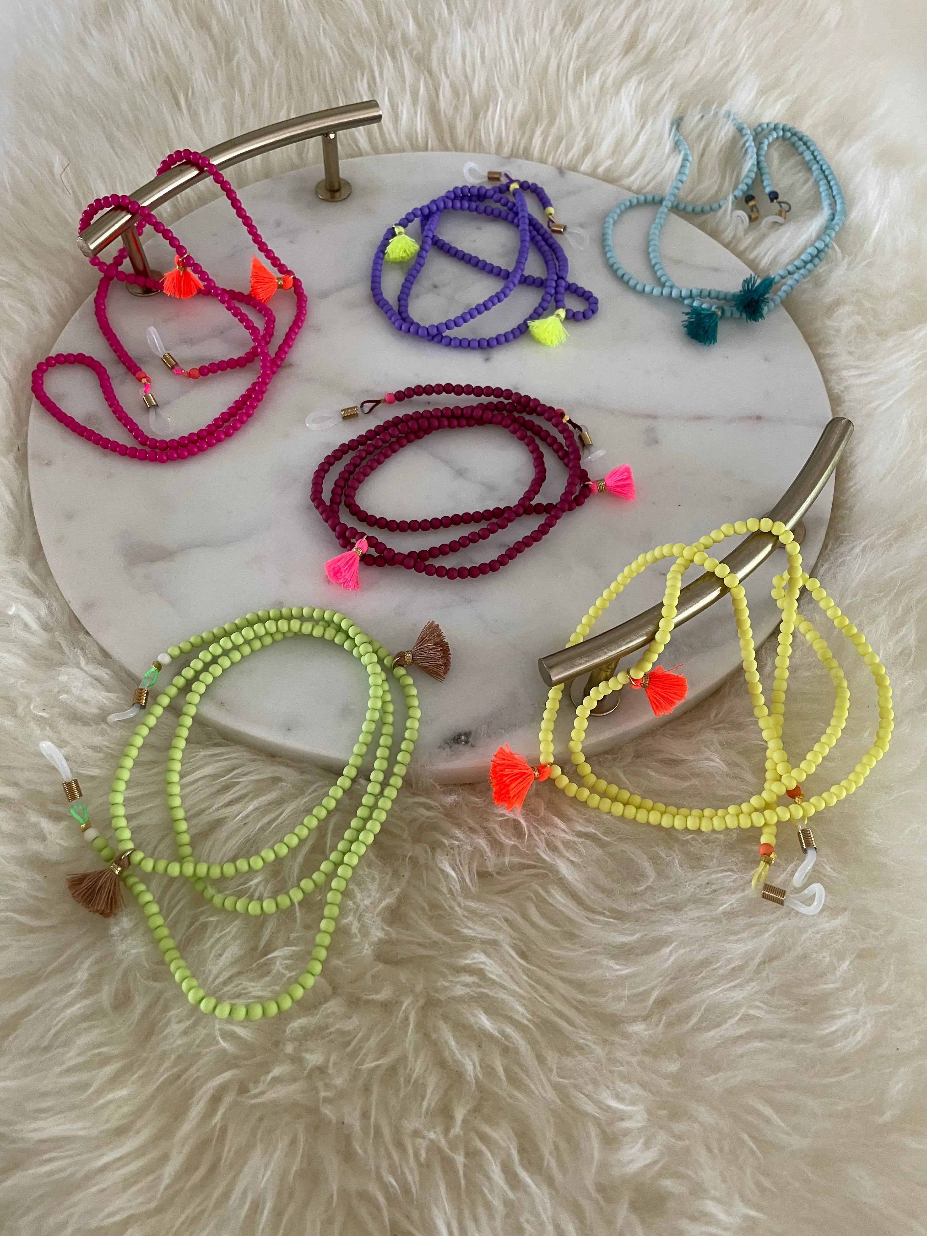 Brillenkette Limette