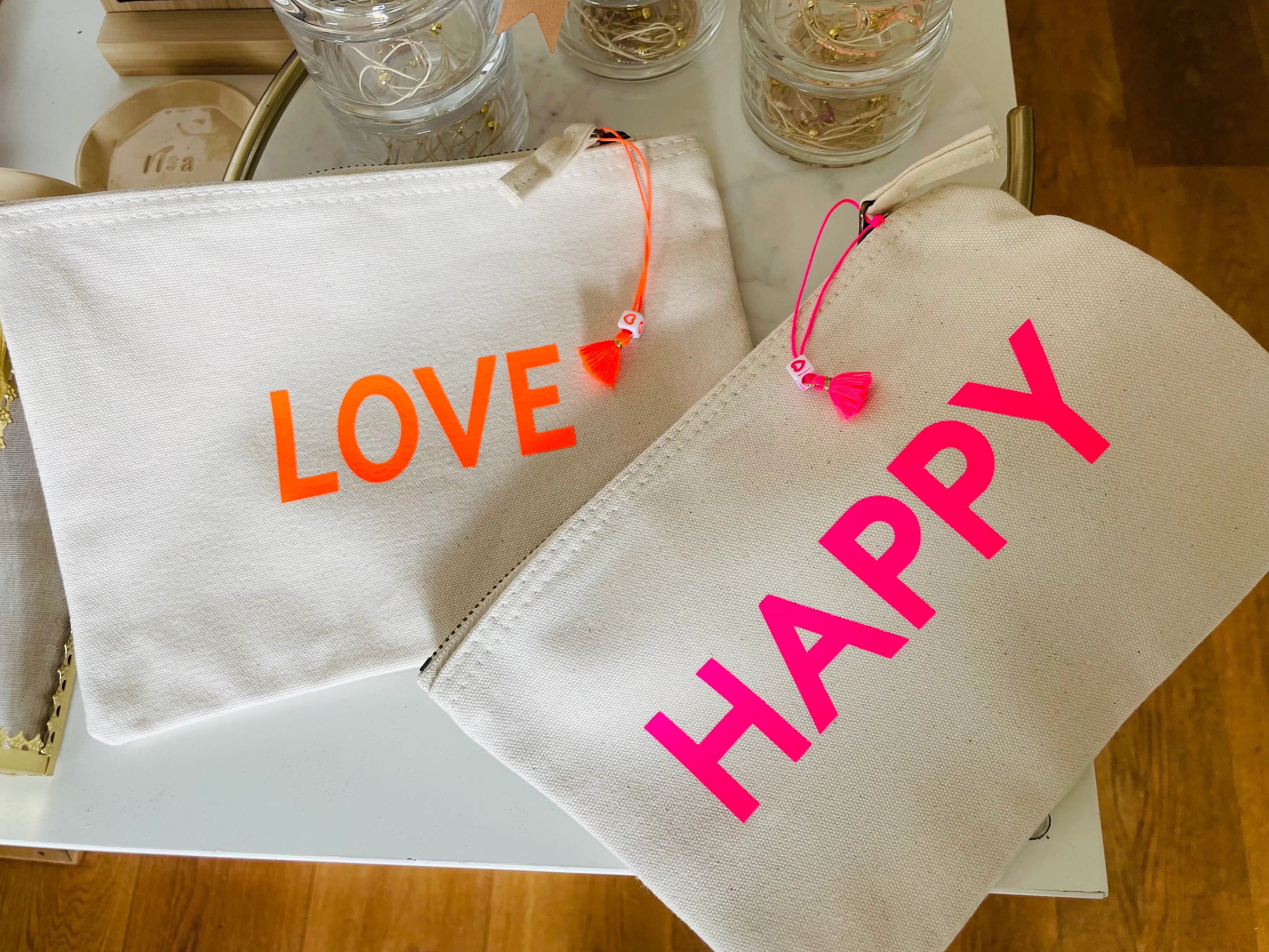 Baumwoll-Etui Happy